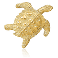 thumbnail image 3 of 14K Solid Yellow Gold Sea Turtle Slide Necklace Chain Pendant Charm, 3 of 8