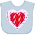thumbnail image 3 of Inktastic Valentine Red Heart with Dots Boys or Girls Baby Bib, 3 of 4