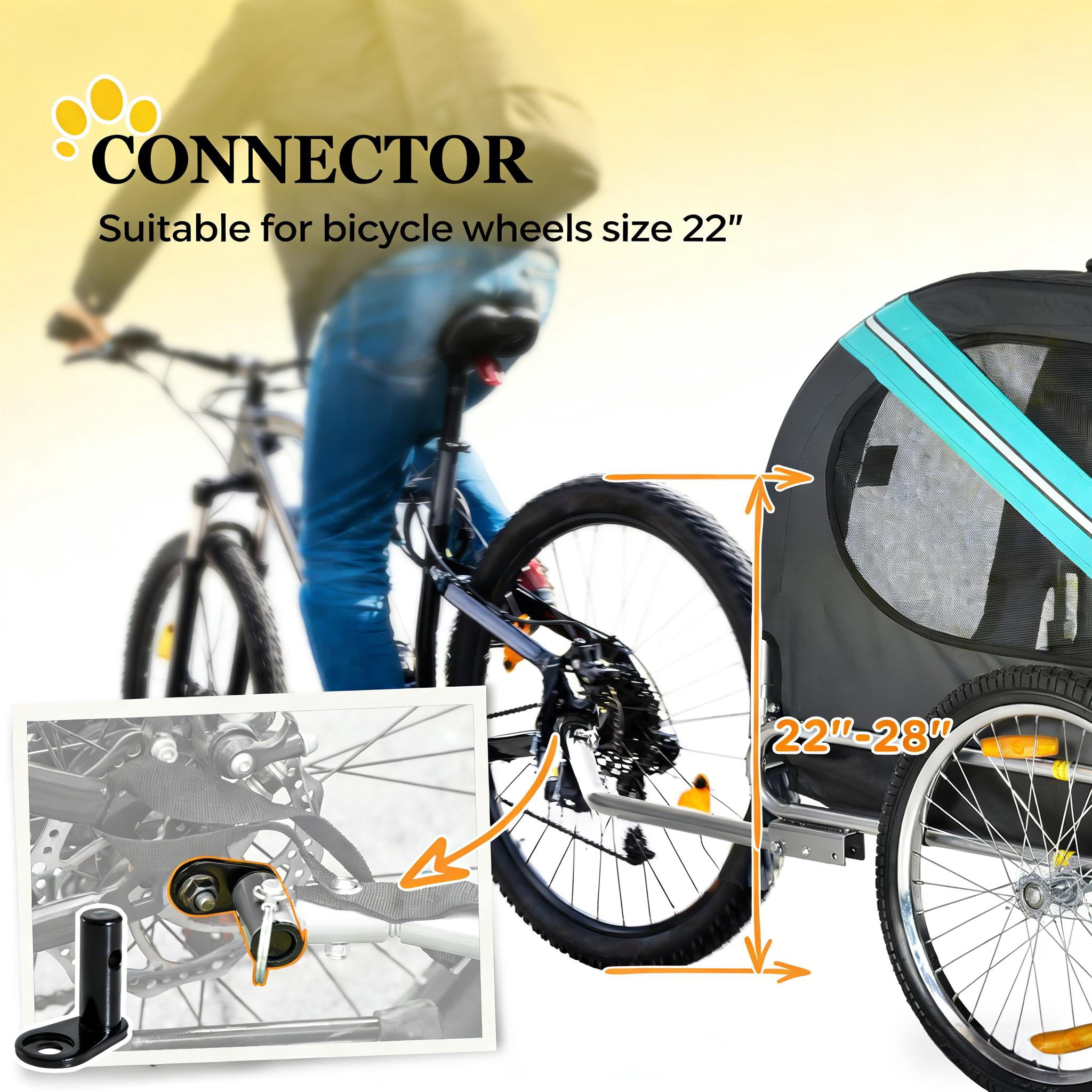 Pet Bike Trailer, Dog Stroller Bicycle Carrier