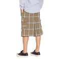 thumbnail image 2 of Hat and Beyond Men's Trendy Plaid Button Pocket Casual Loose Cargo Shorts, 2 of 5
