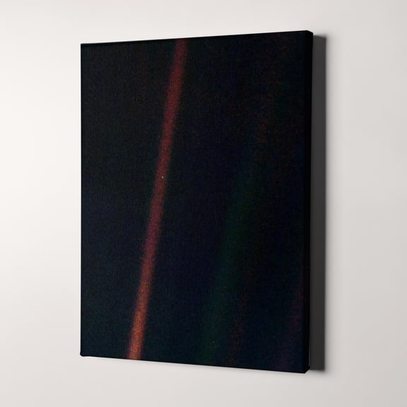NASA Voyager 1 Earth Pale Blue Dot Outer Space Moon Canvas Wall Art Print