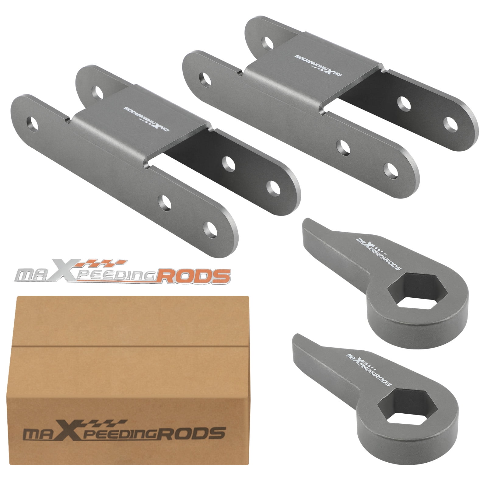BFO Lift Kit 1-3'' Torsion Keys Rear Shackles for Chevy S10 & S10 Blazer 1982-2004