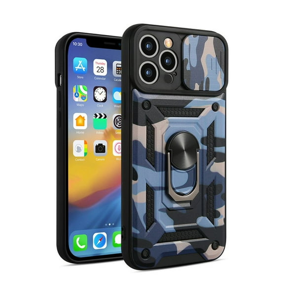 Shockproof Case For iPhone 13 Pro Max in Sea Blue Hybrid Armor Cover