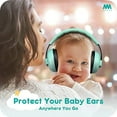 thumbnail image 3 of Mumba Noise Canceling Baby 3 to 24 Months Ear Protection Headphones, Size M, Aqua, 3 of 3