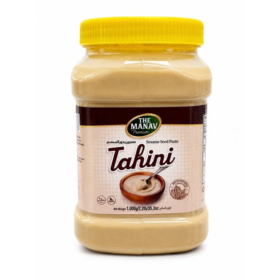 The Manav Tahini Sesame Paste 100% Pure Stone-Ground Unsweetened Vegan Gluten-Free Peanut-Free 1kg
