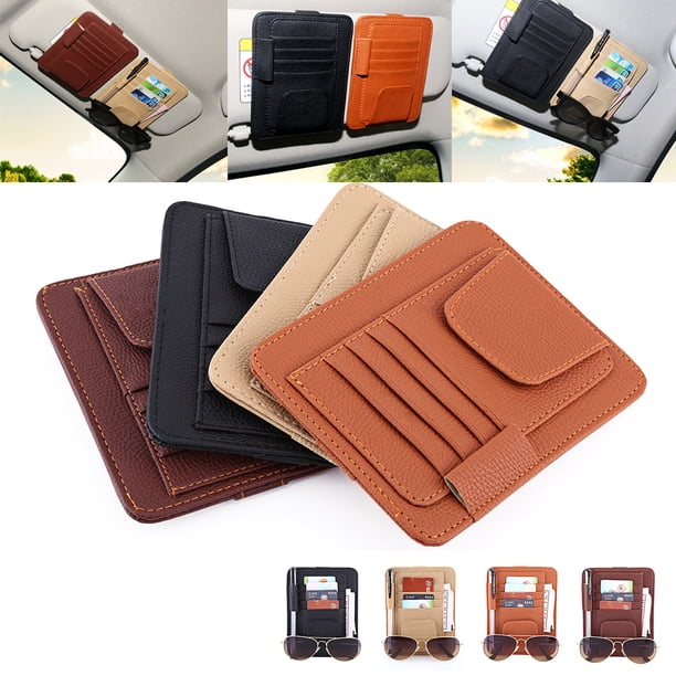 Soporte Reemplazo para organizador de visera Reemplazo para automóvil, bolsa Reemplazo para organizador de visera Reemplazo para automóvil auto Bolsa Reemplazo para alenamiento de tarjeta Soporte Reem Higoodz Accesorio de coche