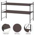 thumbnail image 5 of Modern 2-Tier Shoe Storage Freestanding Organizer Rack Entryways Hallways Dorm, 5 of 7