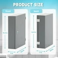 thumbnail image 2 of Yeeoy Locking Narcotics Safe, Wall Mounted Medicine Cabinet with Lock & Double Door, Secure Steel Drug Cabinet Medicine Storage Safe Box for Home School Office, 2 of 8