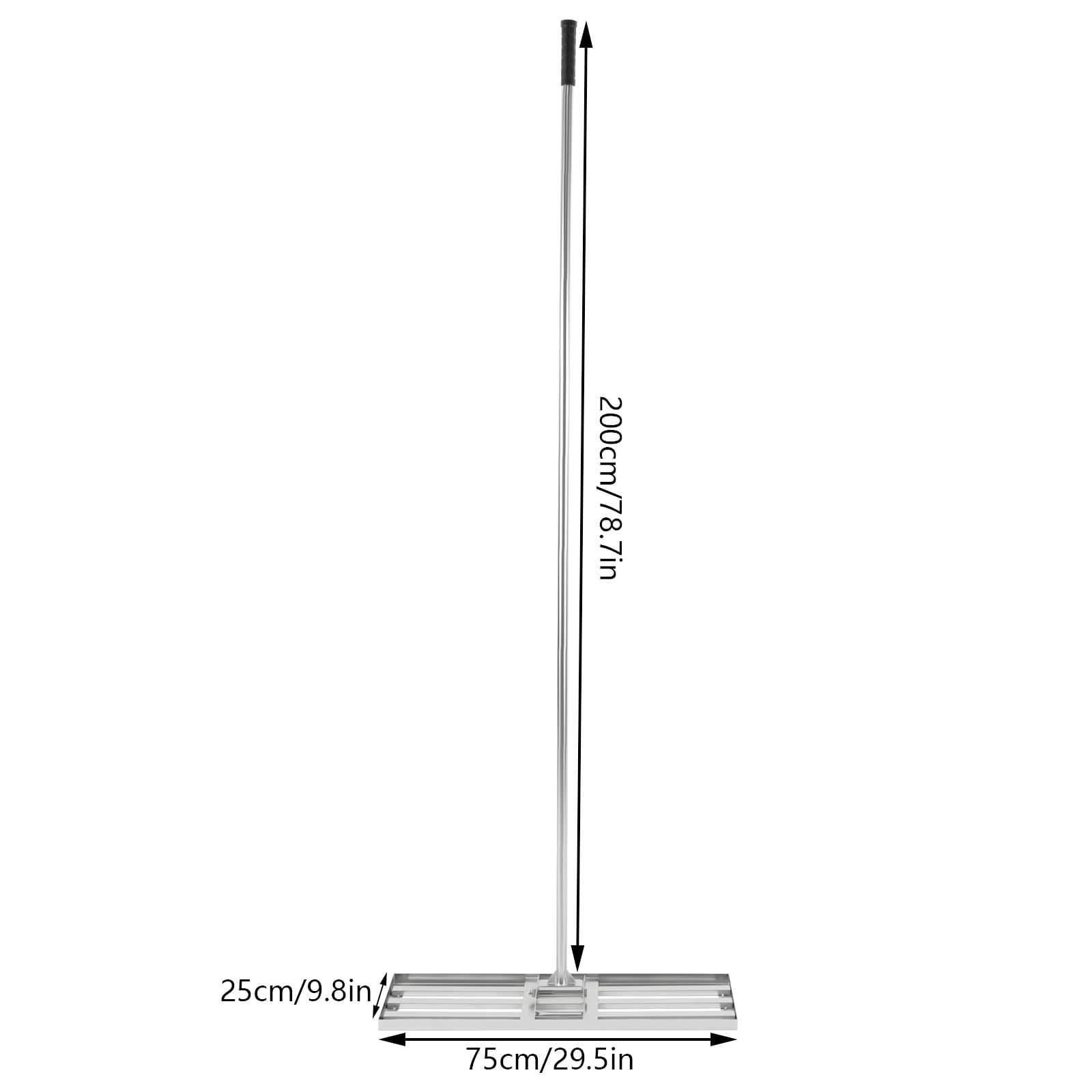 30"x 10" Stainless Steel Lawn Yard Leveling Tool Landscape Gardening Leveler for Farms, Backyards, Gardens