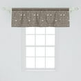 thumbnail image 2 of Ambesonne Coffee Window Valance, Warm Caffeine Drink and Food, 54" X 18", Pale Taupe White, 2 of 3