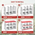 thumbnail image 2 of Metal Chicken Egg Laying Boxes with 3 Compartments, Vented Holes & Swing Perch – Perfect Nesting Solution for Chicken Coop, Chickens, Hens & Ducks, 2 of 8