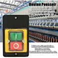 thumbnail image 2 of Interruptor de botón, AC220V/380V 10A Interruptor de botón de control de energía monofásico/trifásico a prueba de agua, Botón de control de encendido/apagado con carcasa, Interruptor Machi, 2 of 5