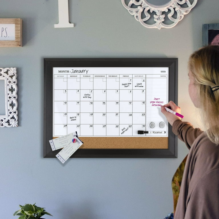 Home Decor Magnetic Combo Dry Erase Board with Cork Board on Bottom, 23 x 17, Tan/White Surface, Espresso Wood Frame Home Decor Magnetic Combo Dry Erase Board with Cork Board on Bottom, 23 x 17, Tan/White Surface, Espresso Wood Frame