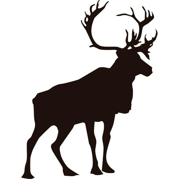 Custom Wall Decal Boys Vinyl Animal Decals For Walls Deer / Buck Bedroom Sticker Decals 8 X 16 Inches
