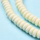 thumbnail image 4 of 1Strand Handmade Polymer Clay Beads Strands for DIY Jewelry Crafts Supplies Flat Round Beige 6~7x3mm Hole: 1.5mm about 113~116pcs/strand 15.55 inch~16.14 inch, 4 of 7