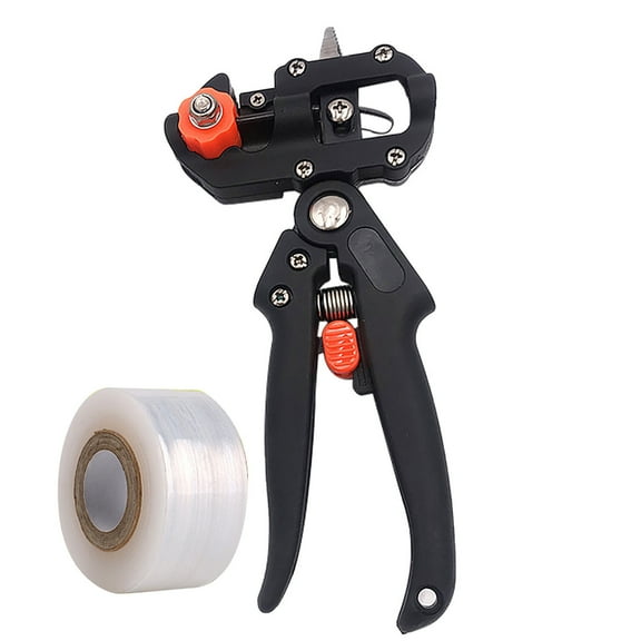 Blasgw Multi-purpose Fruit Tree Grafting Shears Grafting Knife Film Set Gardening Pruning Shears Hand-held Grafting Tools Black