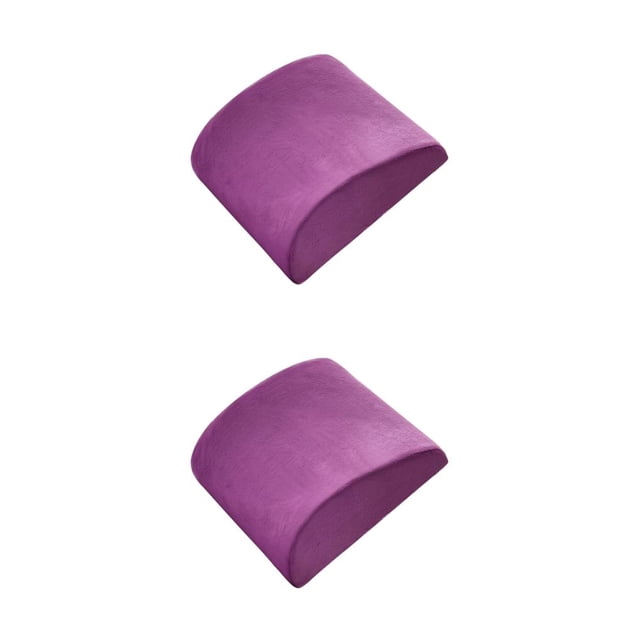 Cojín para Silla de Comedor Inteprter Premium de Algodón con Soporte para la Cintura Gamuza Púrpura