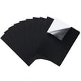Jrocdr Black Fabric Sheets Multipurpose Velvet Sheet Sticky Glue Back