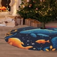thumbnail image 6 of Sikiie Whimsical Underwater Fantasy 30-48 inches {designName} Print Christmas Tree Skirt Snowman Xmas Tree Skirt with Edge Christmas Decorations for Holiday Party-30", 6 of 7