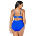thumbnail image 2 of Swimsuits for All Mentor Tie Front Shirred High Waist Bikini Set, 2 of 5