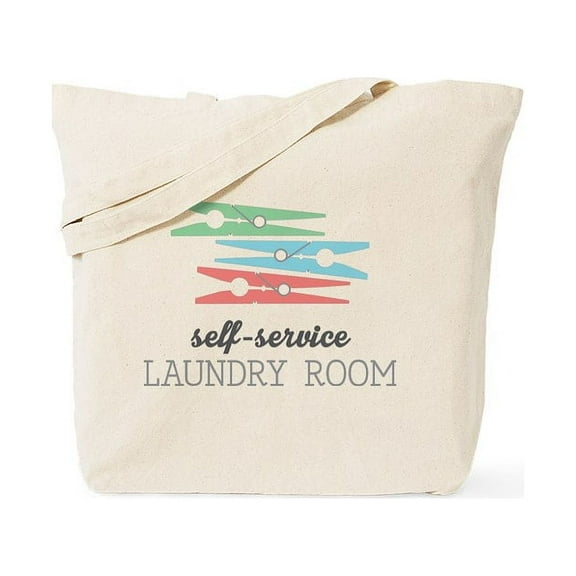 CafePress - Stacked Clothespins Tote Bag - Unisex Canvas Tote Bag, Beige, 1-Piece