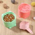thumbnail image 5 of Abaima 2 Pcs Slow Feeder Cat Bowls and 1 Pcs Spoon Set, Anti Choking Elevated Food and Water Bowls, Slow Feeder Bowls, Backflow Prevention, Suitable for Small Pets, 5 of 7