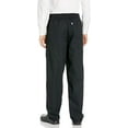 thumbnail image 2 of Threads 4001-0105 Classic Baggy Chef Pants 2" Elastic Waist with Brass Zipper in Black - XLarge, 2 of 2