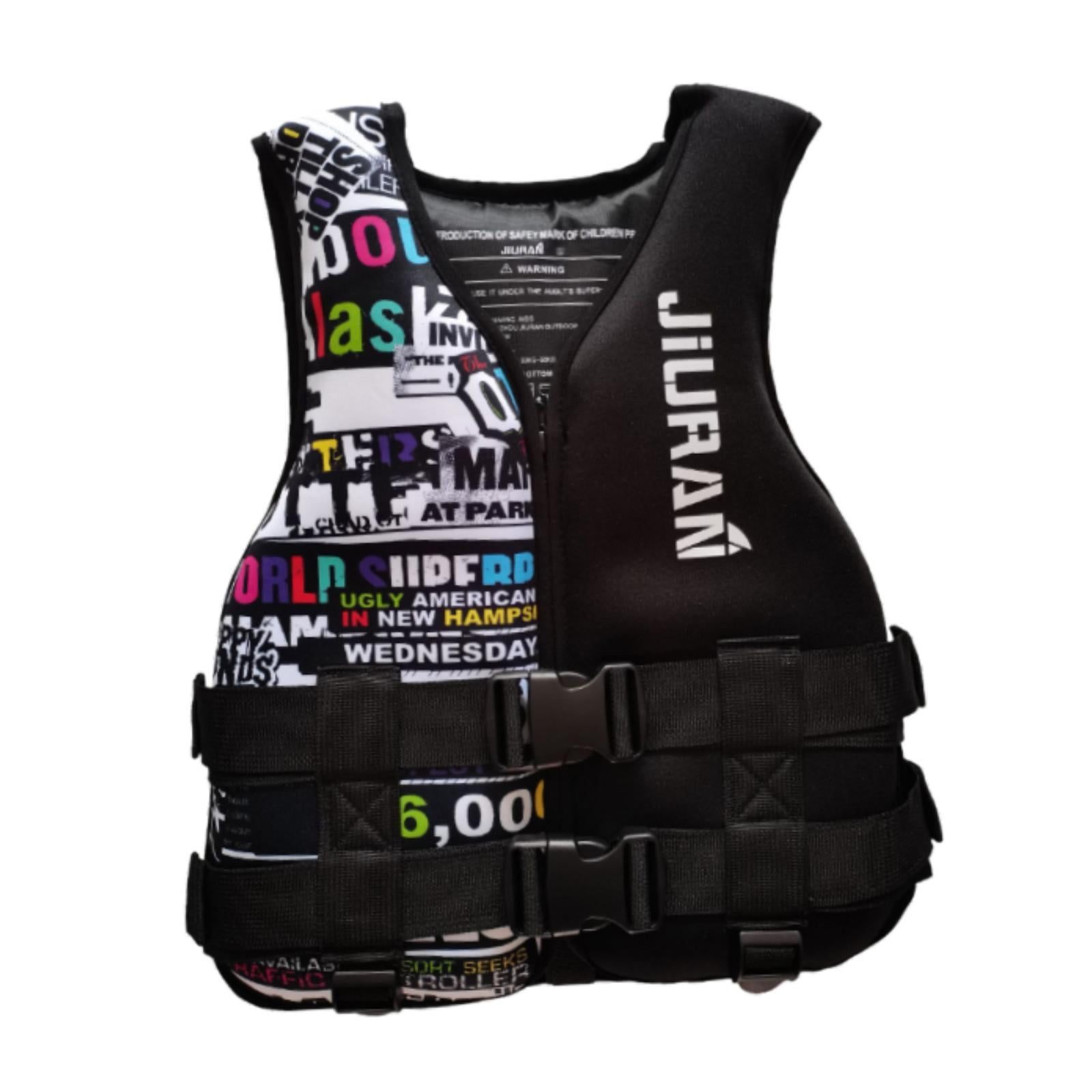 DimyFew Adults Life Vest Convenient Swim Jacket for Canoeing Swimming Paddleboarding XXL Black