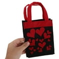 thumbnail image 5 of OUNONA Canvas Heart Tote Bag with Handles Reusable Valentines Day Wedding Party Favor Bag, 5 of 7