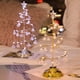 thumbnail image 4 of Lámpara de mesa Led en forma de árbol de Navidad de Metal, árbol de Navidad iluminado con luz nocturna colgante de cristal para dormitorio, 4 of 4