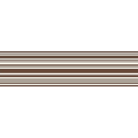 Borders Peel Off Stickers - Fine Decor Chocolate Horizontal Stripe Peel & Stick Border