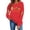 Red, variant on Aboser Halloween Pumpkin Sweatshirt Women Graphic Long Sleeve Shirts Cozy Crewneck Pullover Sweatshirts Spooky Party Outfits