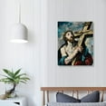 thumbnail image 4 of Nawypu  El Greco Art Print - Christ Carrying the Cross Poster - Jesus Canvas Wall Art - Modern Artwork Religious Wall Decor for Bedroom Living Room, 4 of 5