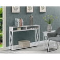 thumbnail image 1 of Convenience Concepts Tucson Deluxe Console Table with Shelf in White Wood Finish, 1 of 5
