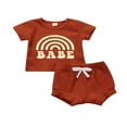 thumbnail image 1 of Ensembles pour Bébés T-shirt à Manches Courtes en Tricot Côtelé, 1 of 6