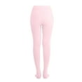 thumbnail image 3 of EMEM Apparel Junior Girls' Solid Colored Opaque Dance Ballet Costume Microfiber Footed Tights Stockings Fashion Light Pink B, 3 of 5