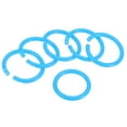 thumbnail image 1 of Unique Bargains 1.4' OD 1.1' ID Loose Leaf Rings Binder Ring Plastic for Book DIY Scrapbook Notebook, Blue 50 Pack, 1 of 5