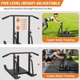 thumbnail image 3 of BeesClover Traîneaux de Poids, Traîneau d'Entraînement Robuste pour la Mise en Forme, Traîneau à Pousser et Tirer avec Poignée à Hauteur Réglable, Vitesse de Course, Football, Force, Convient aux Plaques de Poids de 1 Pouces et 2 Pouces, 3 of 8