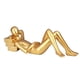 thumbnail image 1 of Gold Decor Reading Statue Home Decorations Gold Accent Home Decor for Living Room Resin Abstract Rea, 1 of 5