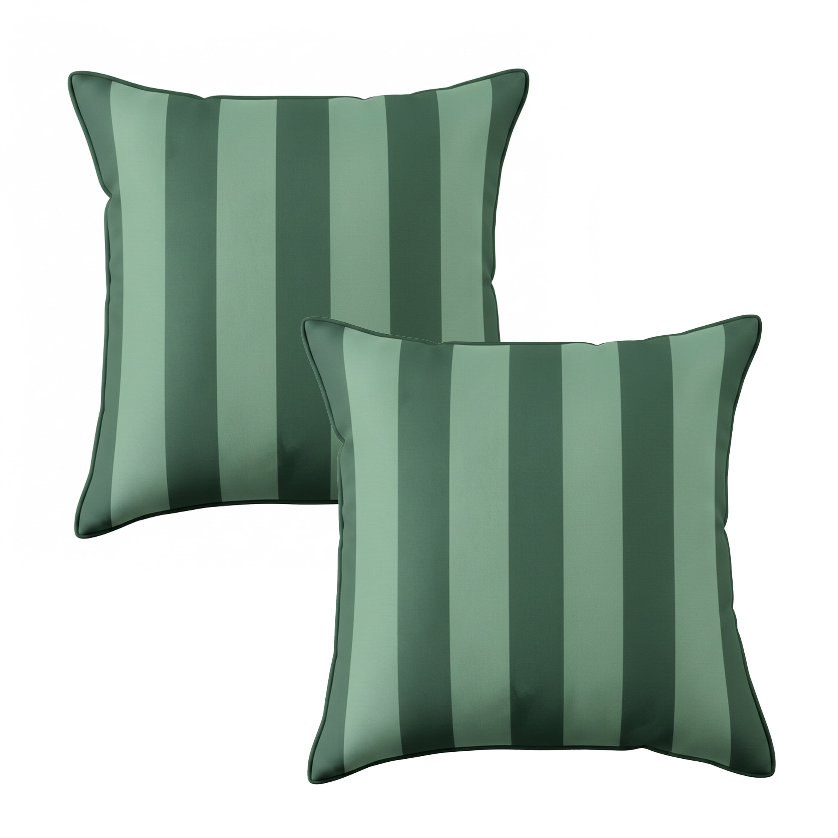 Mainstays 16 in x 16 in Green Cabana Outdoor Pillow,  Green