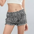 thumbnail image 6 of Mashaouyo Women's Shorts Ladies Casual Fashion Comfortable Low Waist Plaid Shorts Clearance Sale, 6 of 8