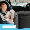thumbnail image 2 of Dimedeal 12 V Car Refrigerator, 11QT Portable Electric Cooler, Compressor Fridge with Handle, -4℉-68℉, 12V/24V DC & 110-240V AC, Small Cooler for Truck, RV, Travel, Camping, 2 of 9