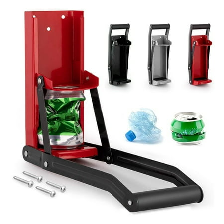 

Sioweci Heavy-Duty Can Crusher for Aluminum Cans Smasher with Bottle Opener Space-Saving Stainless Steel Easy to Use Kitchen Gadgets for Home Recycling Grey
