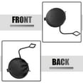 thumbnail image 4 of Front Right Bumper Tow Hook Cover Towing Eye Cap 7P6807186 for Volkswagen Touareg 3.0L 3.6L Black, 4 of 6