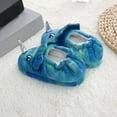 thumbnail image 6 of WhouRiu Little Boy's Slippers Fleece Lined Warm Cartoon Slip On Shoes Kids Soft Comfy Indoor Outdoor Winter Slippers Blue Little Child11.5, 6 of 6