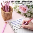 thumbnail image 4 of WEMATE  8Pcs Ballpoint Set,Ballpoint Bling for Women,Girly,Black & Blue Ink Ball Point Gifts for Wedding Bridesmaid Office Pink Supplies (Pink), 4 of 10