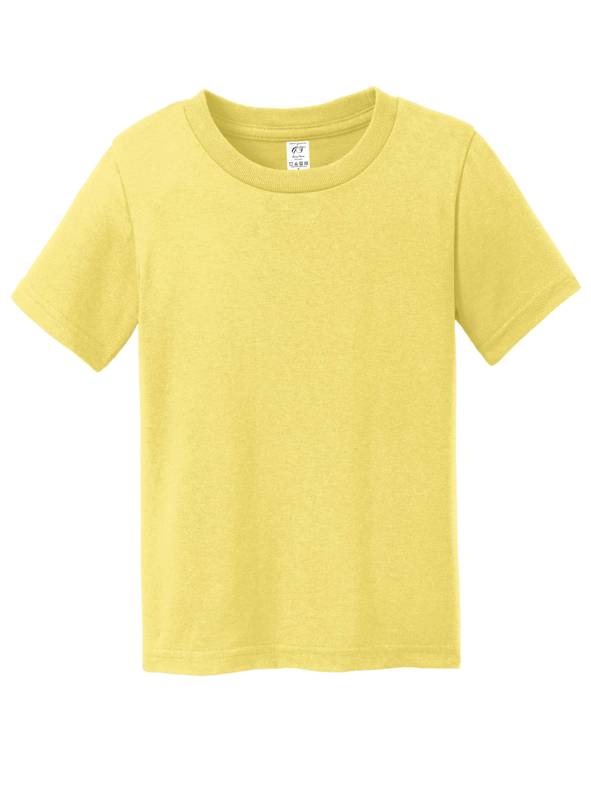 Gravity Threads T-Shirt à Manches Courtes en Coton Doux pour Tout-Petit - Jaune - 4T