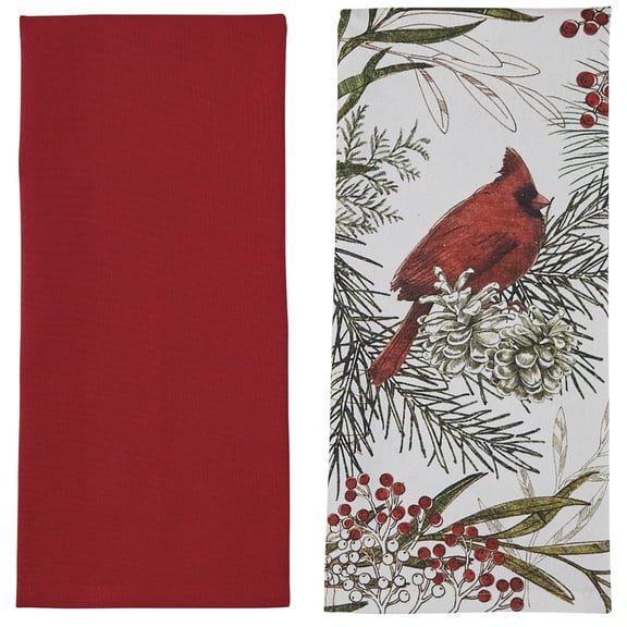 Park Designs Cardinals Dishtowel Set of 2