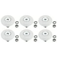 thumbnail image 1 of Uxcell 25mm Drawer Rollers, Nylon Positioning Pulleys with Spring Washer and Nut, White 6 Set, 1 of 6