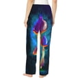 thumbnail image 3 of Fotbe Magic Mushrooms ,Fireflies Women's Pajama Pants,Sleepwear Pants,Pj Bottoms Drawstring And Pockets-Small, 3 of 9